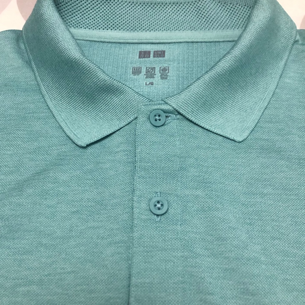 Uniqlo Greeny Blue Short Sleeve Polo